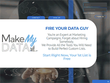 Tablet Screenshot of makemydata.com
